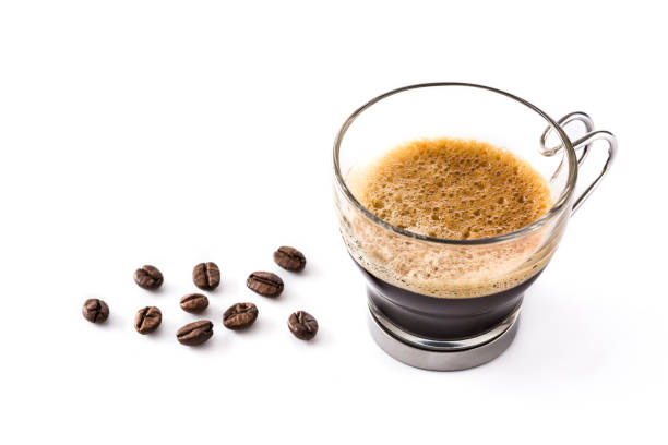 istock Close up fresh coffee glass 1131414859