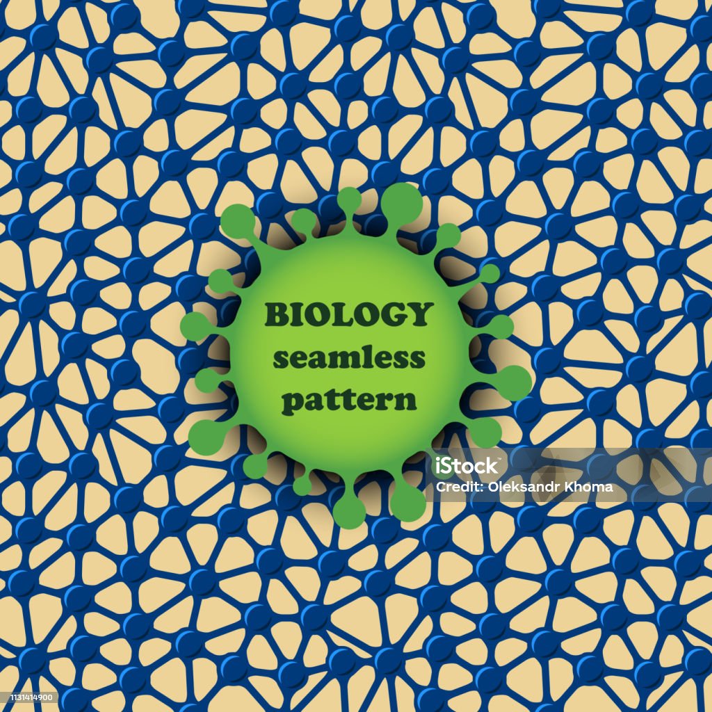 Biology Rug Design Biology Seamless Pattern Organic Design Simple Texture Vector ...
