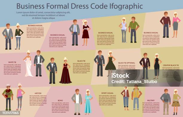 Pattern Dress Code Dress Code Infographic Stock Illustration - Download Image Now - Dress ...