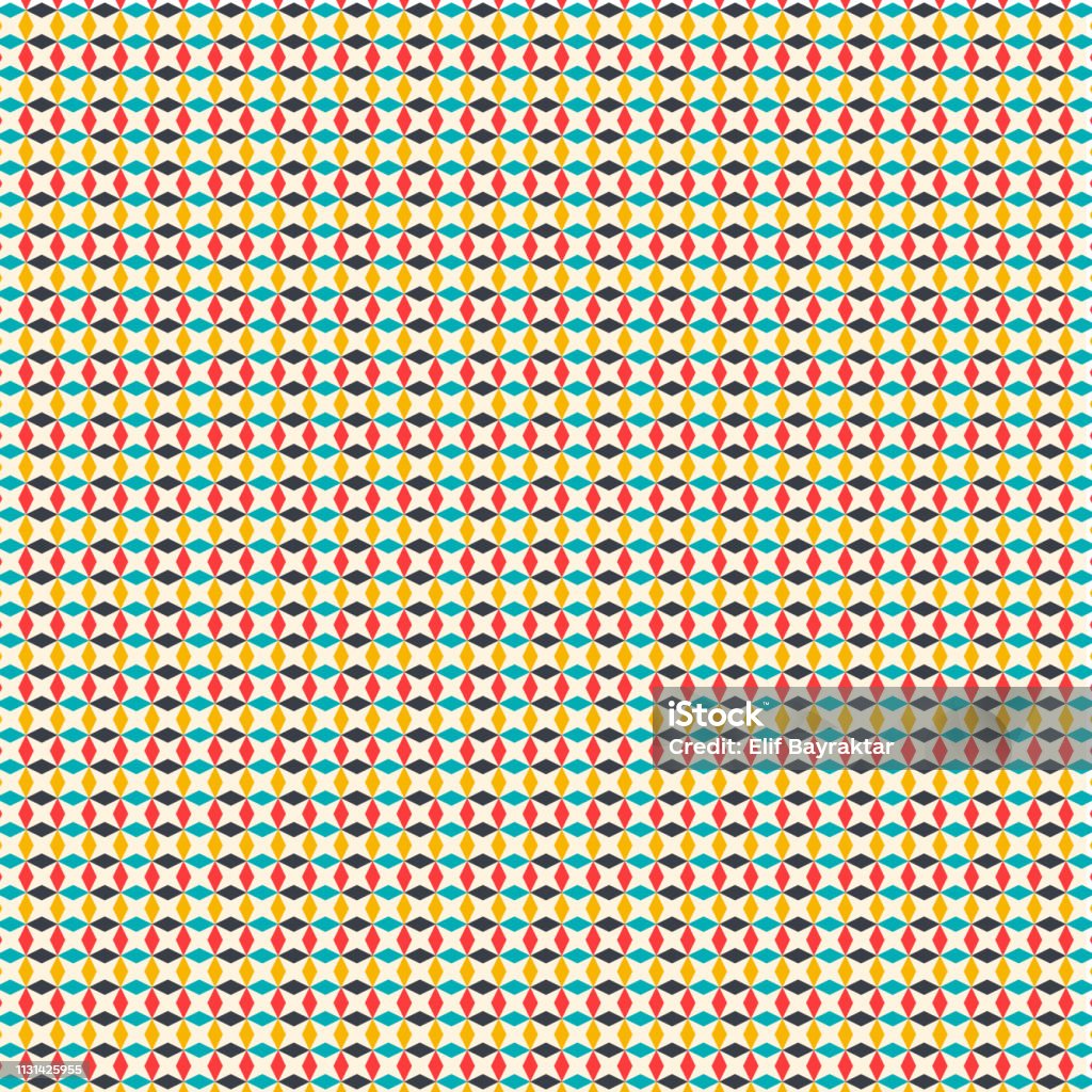 Rectangle Pattern Design Vector Illustration Colorful Stock ...