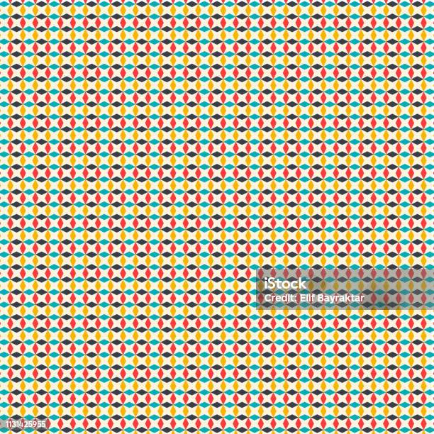 Rectangle Pattern Design Vector Illustration Colorful Stock ...