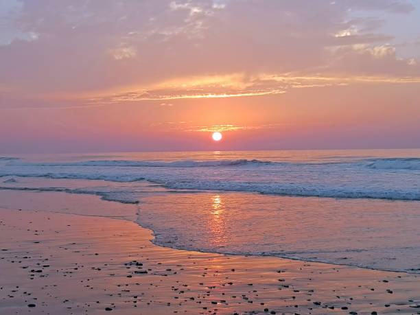 istock Sunset at Vale Figueiras beach in Portugal 1131427767