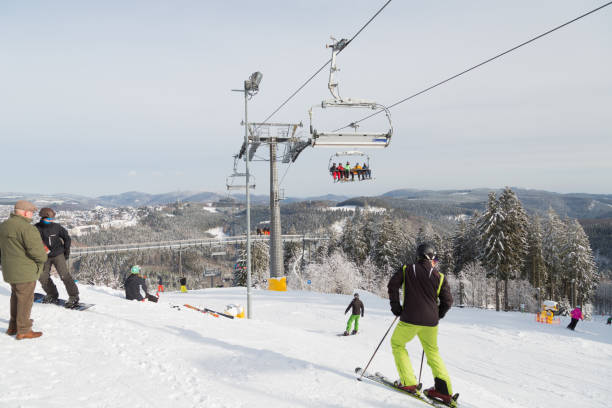 스노우 인 빈 터 베르크, 독일 - cannon mountain 뉴스 사진 이미지