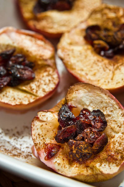 istock Baked apples with cinnamon and cranberries 1131434197