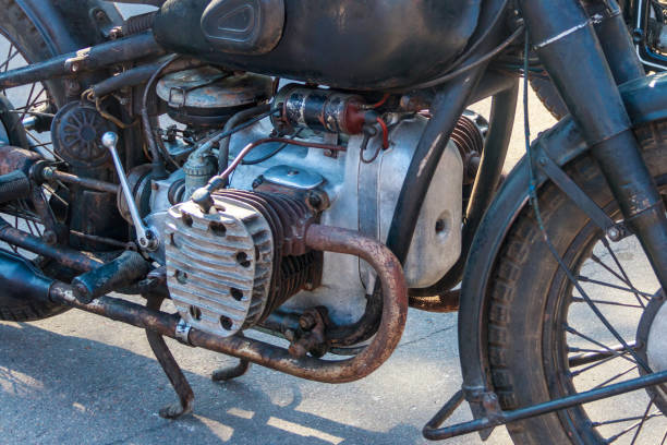 istock Close-up of the motorcycle engine block 1131447341