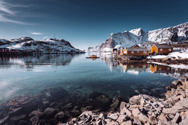 istock reine village in winter 1131447396