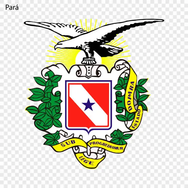 Vector illustration of Emblem of Para, state of Brazil