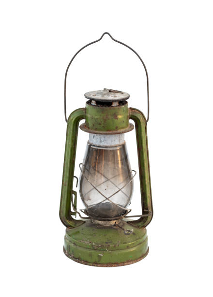 istock Old vintage kerosene lantern isolated on white 1131453853