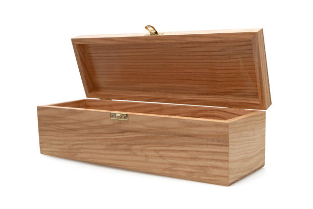 istock Wooden wine box for premium gift 1131453864