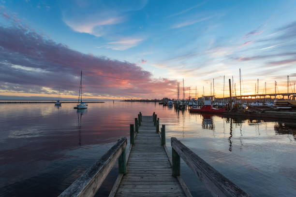 istock Sunset over the Harbor in Oriental, NC 1131454007