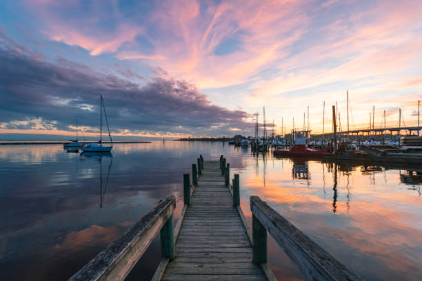 istock Sunset over the Harbor in Oriental, NC 1131454039