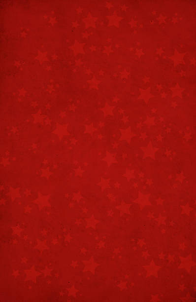 Red background with star shapes XXL stock photo