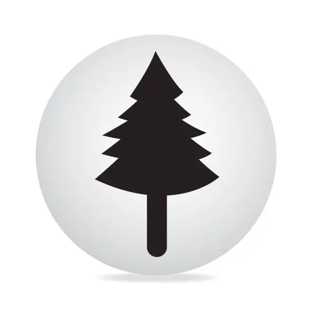 Vector illustration of Pine Tree Icon