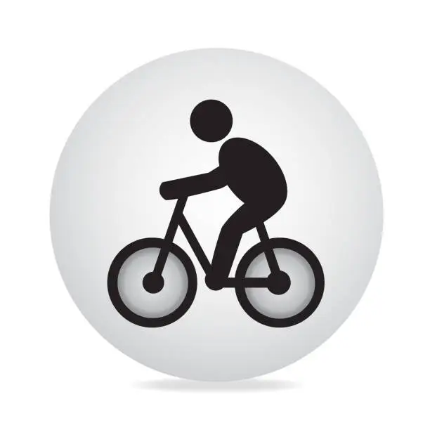 Vector illustration of Bicycle Sign