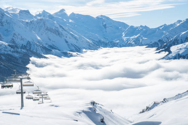 istock Skiiing at Zillertal - mountain snow Panorama 1131456266