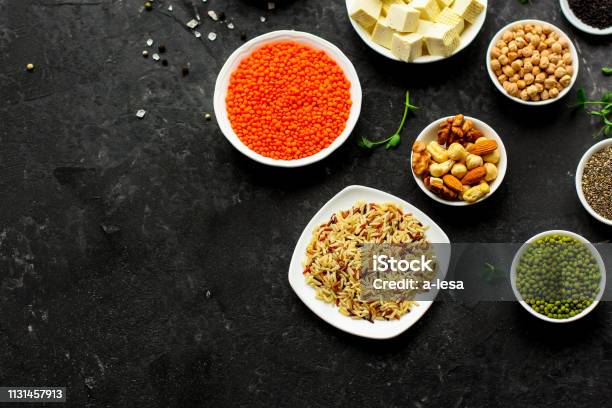 Concepto De Alimentos Saludables Superfood Fondo Alimentario Foto de stock y más banco de imágenes de Aguacate