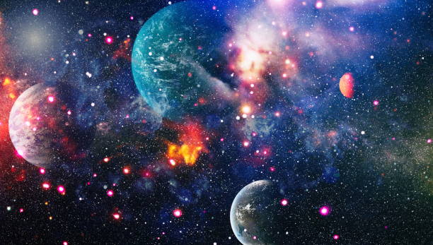 istock galaxy background with nebula, stardust and bright shining stars.nebula and open cluster of stars in the universe. Stars of a planet and galaxy in a free space. Elements of this image furnished by NASA . 1131464515