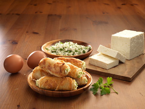 Borek, delicious pastry with cheese