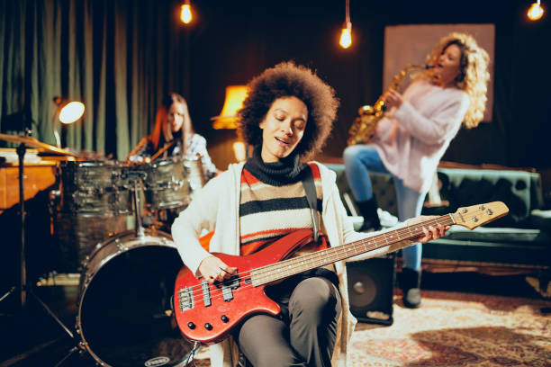 istock Girls playing jazz music. 1131469243