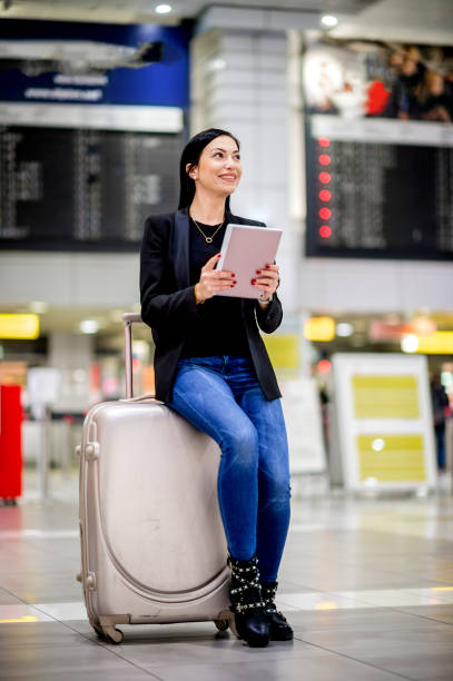istock Chatting online from the departure lounge 1131469260