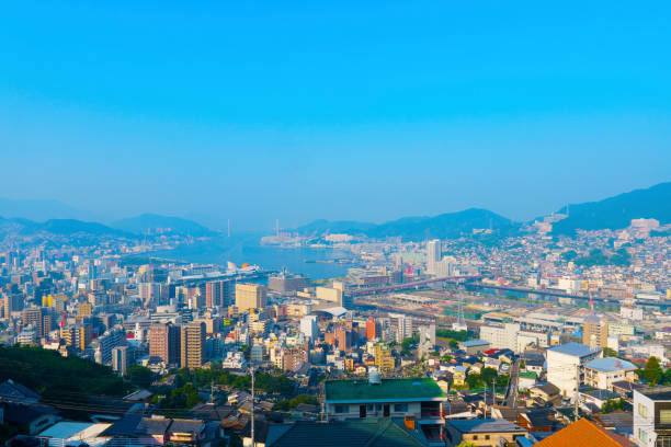 istock Nagasaki and urban landscape 1131480454