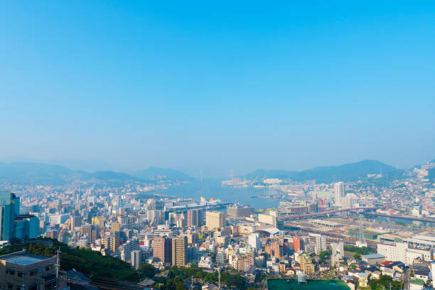 istock Nagasaki and urban landscape 1131480462
