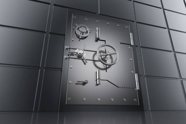 istock Bank safe or vault 1131482420