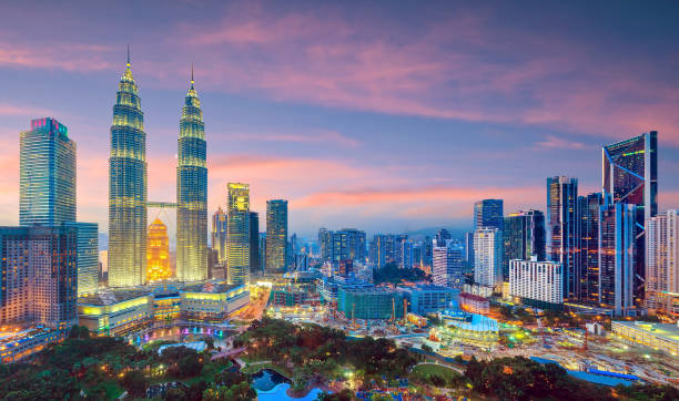istock Kuala Lumper skyline at twilight 1131482633