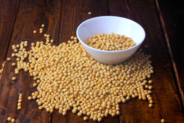 istock raw and fresh soy beans inside white ceramic bowl on rustic wooden table 1131486217