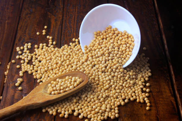 istock raw and fresh soy beans inside white ceramic bowl on rustic wooden table 1131486225