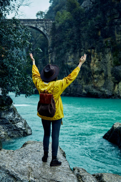 Traveler Looks at Landscape