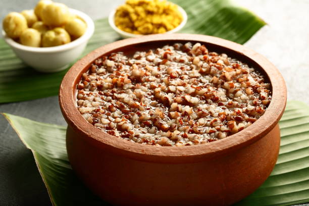 istock Healthy meal- brown rice porridge. 1131497550