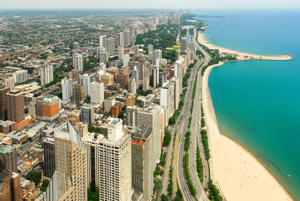 istock Chicago Skyline and Gold Coast View 1131499667