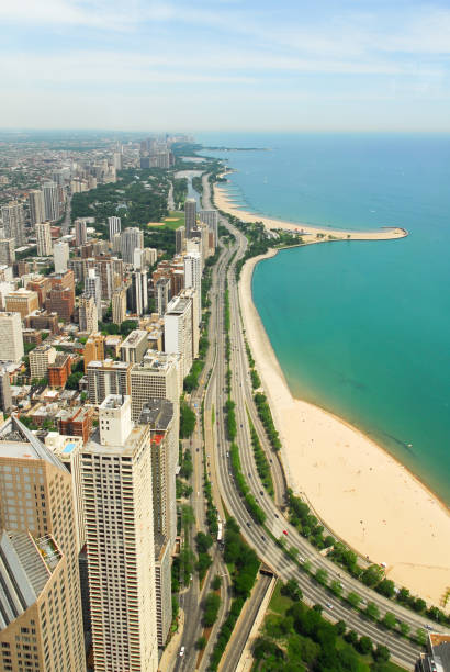 istock Chicago Skyline and Gold Coast View 1131499681