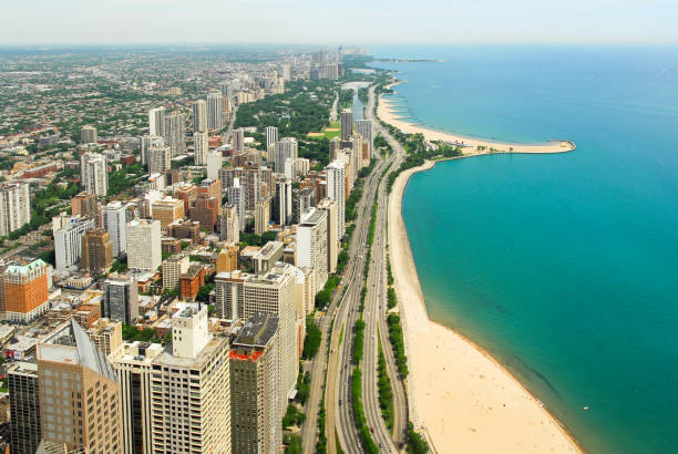 istock Chicago Skyline and Gold Coast View 1131500186