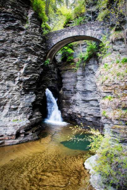 istock waterfall at Watkins Glen New York 1131506998