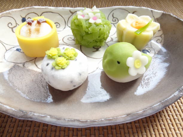 istock Spring expressed in Japanese wagashi 1131510193