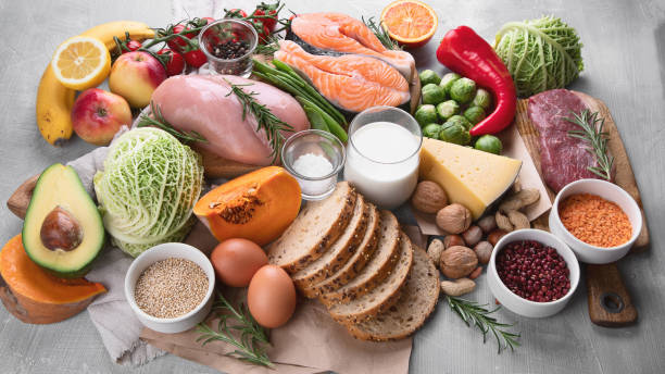 istock Balanced diet. Healthy food 1131513354
