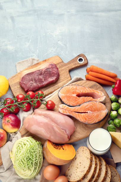 istock Balanced diet. Healthy food 1131513368