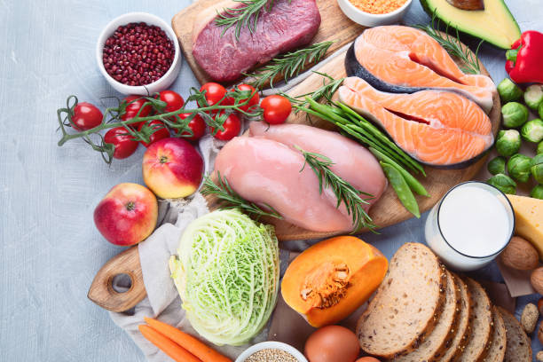 istock Balanced diet. Healthy food 1131513370