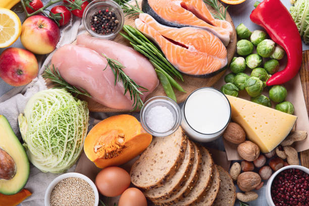 istock Balanced diet. Healthy food 1131513371