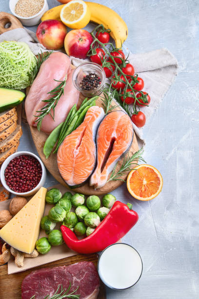 istock Balanced diet. Healthy food 1131513406