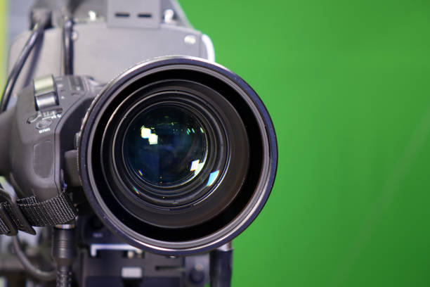 istock Digital camera lens in the Studio. TV 1131518229