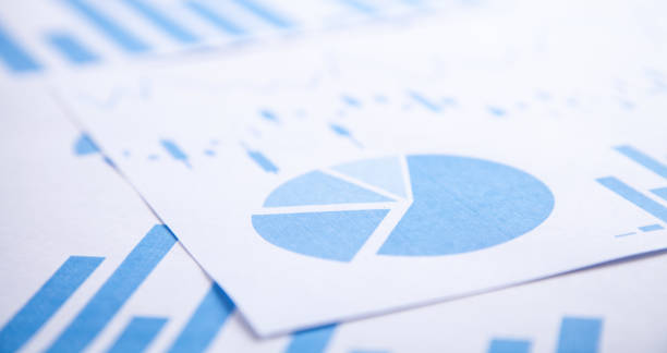istock Business Graphs financial document. Business concept 1131524539