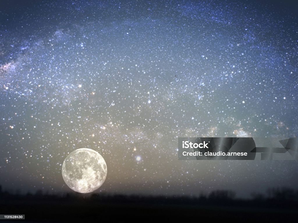 Moonlight Moon Stock Photo