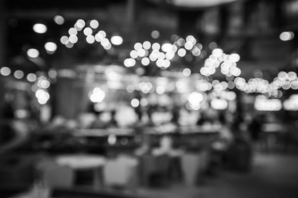 istock Defocused bokeh background at food center 1131529522