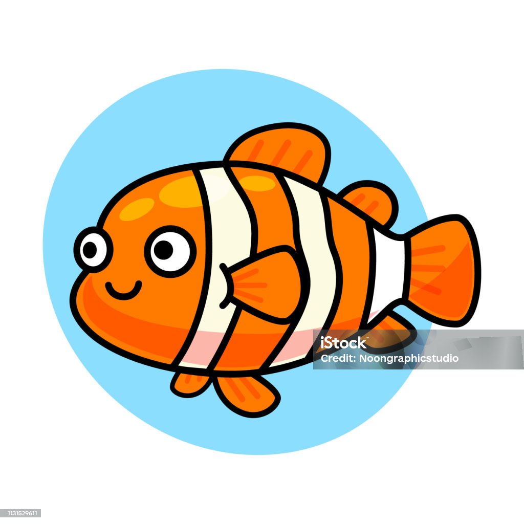 Nemo Fish Design Cute Nemo Fish Isolated Vector Stock Illustration - Download Image Now ...