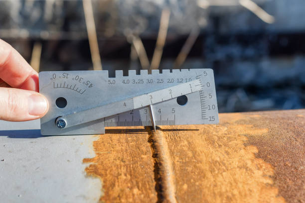 istock Measurement of weld leg, edge offset during docking and other parameters 1131529729