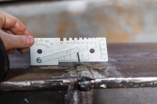 istock Measurement of weld leg, edge offset during docking and other parameters 1131529781