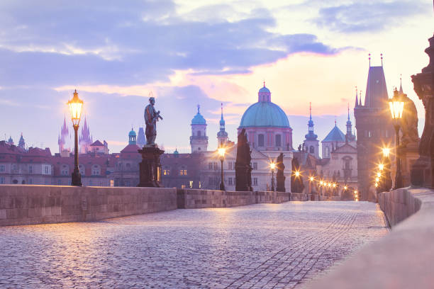 istock Prague panorama. Charles Bridge in Prague Czech Republic 1131530419